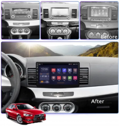 Двоен дин  навигация ATZ за Mitsubishi Lancer, Android 10, RAM 2GB, 32GB