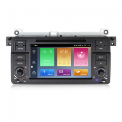 Двоен дин навигация  за BMW E46 (98-06) с Android 10 BM7460H GPS, WiFi, DVD 7 инча