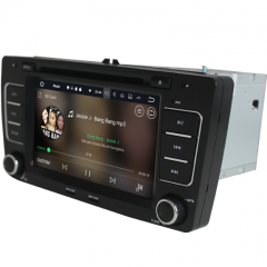 Навигация двоен дин Skoda Octavia с Android 9.0 SK0701A9, GPS, WiFi, DVD, 7 инча