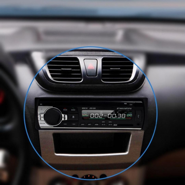 MP3 аудио плеър за кола с Блутут и дистанционно АТ 520 - MP3, SD, USB